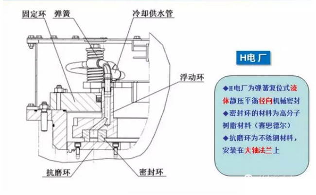 抽蓄径向与轴向主轴密封选择分析